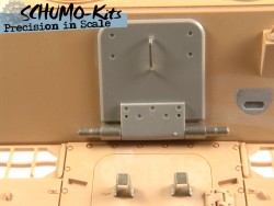 Heckklappe Hintere Aufbauwand  für Tamiya Jagdpanther 1:16