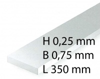 Plastic-Stripes - 0,25 x 0,75 x 350 mm (10 Pcs.)