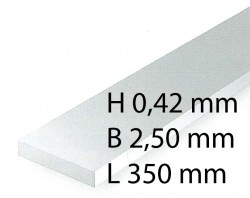 Plastic-Stripes - 0,42 x 2,50 x 350 mm (10 Pcs.)