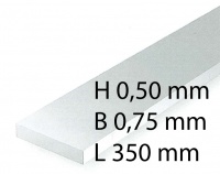 Plastik-Streifen - 0,50 x 0,75 x 350 mm (10 Stück)