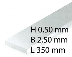 Plastic-Stripes - 0,50 x 2,50 x 350 mm (10 Pcs.)