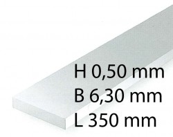 Plastic-Stripes - 0,50 x 6,30 x 350 mm (10 Pcs.)