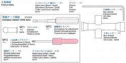 Tool bag (MT1-3, Grease etc.) for Tamiya 56010