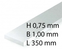 Plastik-Streifen - 0,75 x 1,00 x 350 mm (10 Stück)