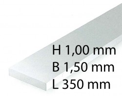 Plastik-Streifen - 1,00 x 1,50 x 350 mm (10 Stück)