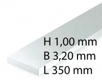 Plastik-Streifen - 1,00 x 3,20 x 350 mm (10 Stück)