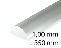 Half round - 1,00 x 350 mm (5 Pcs.)