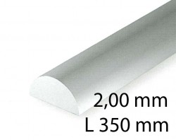 Half round - 2,00 x 350 mm (4 Pcs.)