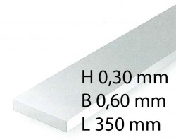 H0 Scale Strips - 0,30 x 0,60 x 350 mm (10 Pcs.)