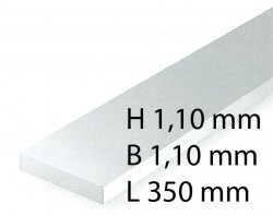 H0 Scale Strips - 1,10 x 1,10 x 350 mm (10 Pcs.)