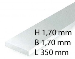 H0 Scale Strips - 1,70 x 1,70 x 350 mm (10 Pcs.)