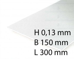 Clear Sheets - 0,13 x 150 x 300 mm (3 Pcs.)