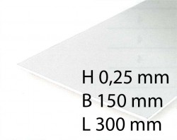 Clear Sheets - 0,25 x 150 x 300 mm (2 Pcs.)