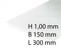 Plastik-Platten (weiß) - 1,00 x 150 x 300 mm (2 Stück)