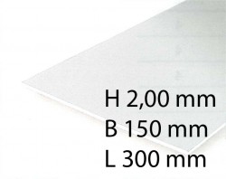 White Sheets - 2,00 x 150 x 300 mm (1 Pcs.)