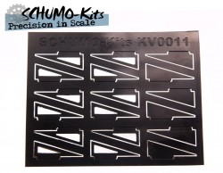 Mounting plate for Fenders Tamiya KV 1 and KV 2, 1/16 Scale