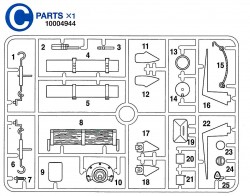 C Parts (C1-C25) for Tamyia KV-1 / KV-2 (56028, 56030) 1:16