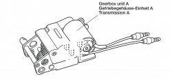 Getriebeeinheit A (links) für Tamiya KV-1 / KV-2 (56028, 56030) 1:16