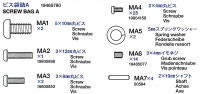 Screw Bag A (MA1-MA7) for Tamiya KV Series (56028 / 56030) 1:16