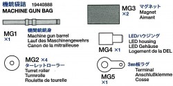 MG Beutel (MG1 x1, MX2 x4, MG3 x2, MG4 x1, MG5 x1)