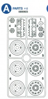 A Parts (A1-A6) for Tamiya King Tiger (56018) 1:16