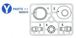 Y Parts (Y1-Y5) for Tamiya King Tiger (56018) 1:16