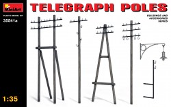 Hölzerne Telegrafenmasten - 1:35