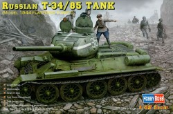 Russian T-34/85 Tank - Model 1944 Flattened Turret - 1/48