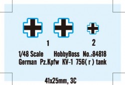 Deutscher Beutepanzer KV-1 Pz.Kpfw. 756 (r) - 1:48