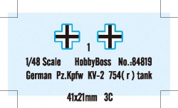 Deutscher Beutepanzer KV-2 Pz.Kpfw. 754 (r) - 1:48