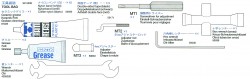 Tool Bag (MT1-MT3, Grease etc.) for Tamiya King Tiger (56018)