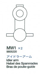 Schwingarme Spannrollen (MW1 x2) für Tamiya Königstiger (56018)