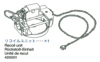 Rohr-Rückstoßeinheit für Tamiya 56018 und 56024 1:16