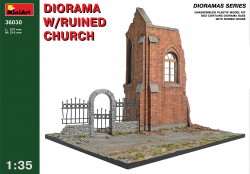 Diorama with ruined Church - 1/35