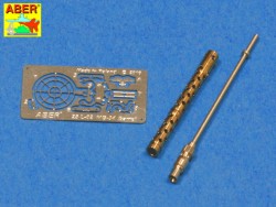 MG34 Barrel, brass turned, incl. photo-etched parts - 1:24 / 1:25