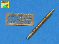 MG34 Barrel, brass turned, incl. photo-etched parts - 1:24 / 1:25