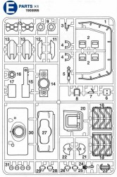 E Teile (E1-E31) für Tamiya M51 Super Sherman (56032) 1:16