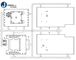 J Parts (J1 - J5) for Tamiya KV-2 (56030) 1:16