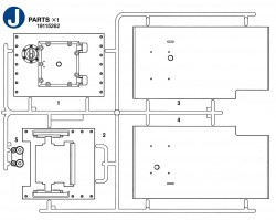 J Teile (J1 - J5) für Tamiya KV-2 (56030) 1:16