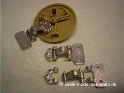 Metal Hatch Hinges for Tamiya Tiger I, movable