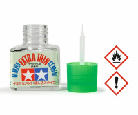 Tamiya Plastikkleber mit Pinsel - EXTRA dünnflüssig - 40ml