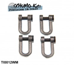 Towing Shackles Tiger I - 1/16 (4 pcs with flathead bolt)