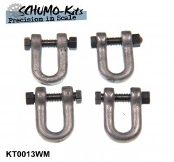 Towing shackles for Tiger Ausf. B / King Tiger - 1/16 (4 pcs.)