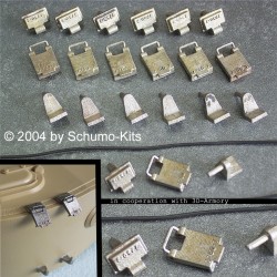 Metal Spare Track Holders for Tamiya Tiger I - 1/16