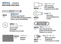 Maschinengewehrbeutel (MG1 - MG7) für Tamiya KV-2 (56030) 1:16