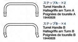 Turmgriff A (x2) und B (x4)  für Tamiya KV-2 (56030) 1:16