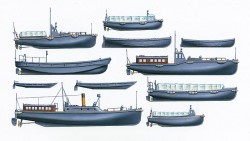 Japanese Navy Utility Boat Set (28 pcs.) - 1/350