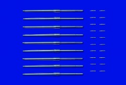 Geschützrohrset und Projektile für Yamato - 1:350