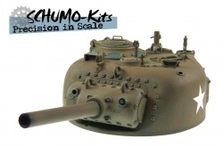 105mm Howitzer Super Detail Turret for Tamiya M4A3E8 Sherman - 1/16