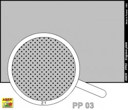 ABER Fotogeätzte Oberfläche PP03 - Kettenabdeckung Panzer III / StuG - 1:16